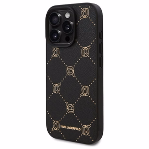 Karl Lagerfeld Magnetinis Karl Head dėklas telefonui iPhone 16 Pro Max - juodas