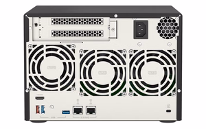 QNAP TVS-675 NAS Tower ZhaoXin KaiXian KX-6000 KX-U6580 8 GB DDR4 0 TB QuTS hero черный