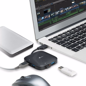 TP-Link UH400 USB 3.2 Gen 1 (3.1 Gen 1) Type-A 5000 Mbit/s чёрный