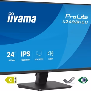 iiyama ProLite X2493HSU-B1 – kompiuterio monitorius, 23,8 col., Full HD 1920×1080, juodas