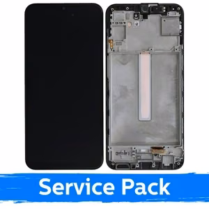 LCD Display Compatible With Samsung M346 M34 5G Black With Frame (Service Pack)