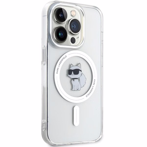 Karl Lagerfeld IML Choupette MagSafe dėklas iPhone 14 Pro Max - permatomas