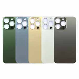 Back Cover Compatible With iPhone 13 Pro / Gold / (Bigger Hole) / HQ