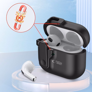 Tech-Protect Slim Hook dėklas AirPods 4 (m) - juodas