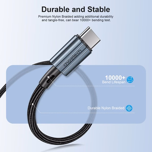 USB кабель Choetech XCC-1015 USB-C – USB-C PD60W 2.0m черный