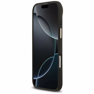 Guess Grūdėtas Strass Logotipas Magnetinis dėklas telefonui iPhone Air - juodas
