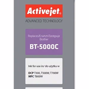 Activejet AB-5000C – голубые бутылка чернил, замена Brother BT-5000C, 50 ml, Supreme, 5000 страниц