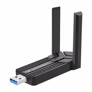 Wozinsky WAX-1800 dviejų dažnių juostų belaidis USB 3.0 WiFi 6 adapteris - juodas