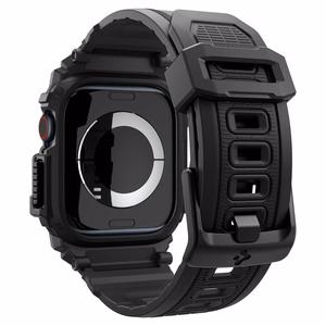 Spigen Rugged Armor case for Apple Watch Series 10 46 mm, black
