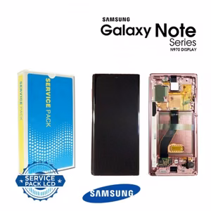 LCD Display Compatible With Samsung N970 Note 10 With Frame / Aura Pink / (Service Pack)
