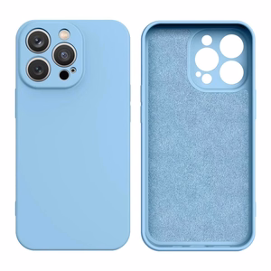 Silicone dėklas Samsung Galaxy A14 5G / Galaxy A14 - šviesiai mėlynas