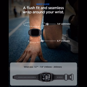 Spigen Liquid Air Pro dirželis Apple Watch Ultra 49mm - juodas