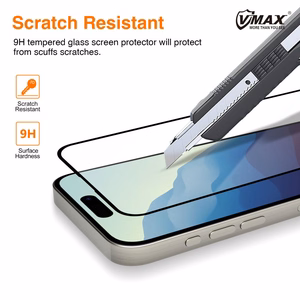 Vmax Apsauginis stiklas 9D iPhone 15 Plus 6,7\"