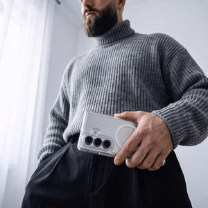 Tech-Protect FlexAir Hybrid MagSafe dėklas, skirtas Samsung Galaxy Z Fold 8 Ultra – spalva: skaidri