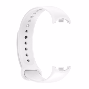 СИЛИКОНОВЫЙ РЕМЕШОК MI BAND 8/M8 (2). БЕЛЫЙ