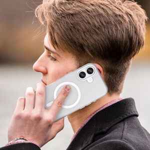 Чехол Magnetic Abrasive (MagSafe) для iPhone 17 матовый белый