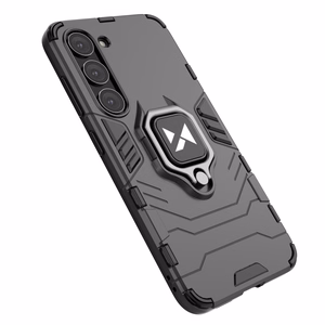 Чехол Wozinsky Ring Armor для Samsung Galaxy S23 бронированный с магнитным кольцом-держателем чёрный