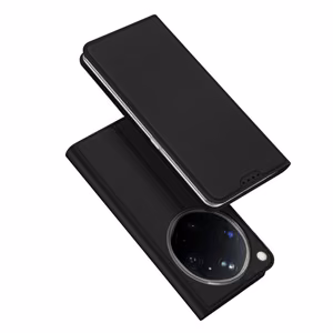 Dux Ducis „Skin Pro“ atverčiamas dėklas, skirtas „OPPO Find X9 Ultra“ – juodas