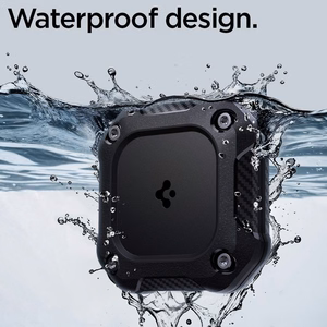 Spigen Tough Armor Чехол для AirTag 1/2 - чёрный