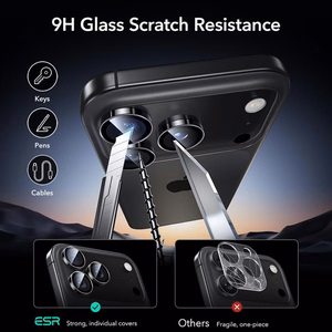 ESR Armorite kameros apsauga iPhone 14 Pro / Pro Max / 15 Pro / Pro Max / 16 Pro / Pro Max / 17 Pro / Pro Max - juodas