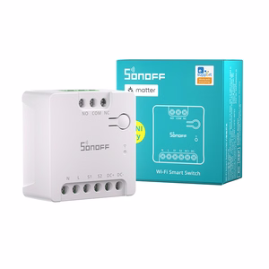 SONOFF MINI-D išmanusis Wi-Fi Matter jungiklis (AC/DC 12-48V, sausasis kontaktas)