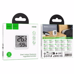 Electronic clock with hygrothermometer Hoco HX40