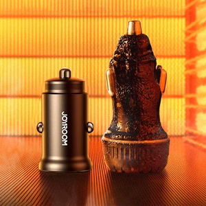 Joyroom JR-CCN05 automobilinis įkroviklis USB-C / USB-A 30W, juodas
