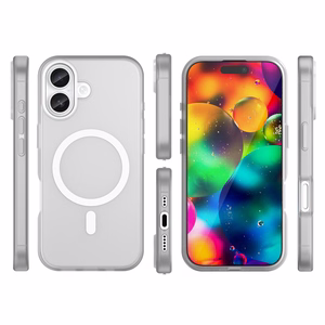 Чехол Magnetic Abrasive (MagSafe) для iPhone 17 матовый белый