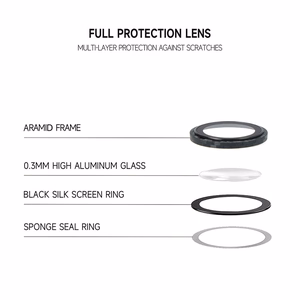 Grūdintas stiklas Tel Protect 3D objektyvo Aramid serija kamerai Iphone 13/13 Mini (2 objektyvai)