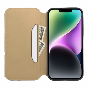 DUAL POCKET knygos tipo dėklas telefonui XIAOMI 13 auksinis