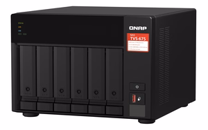 QNAP TVS-675 NAS Tower ZhaoXin KaiXian KX-6000 KX-U6580 8 GB DDR4 0 TB QuTS hero черный
