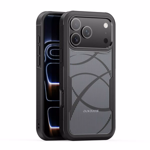 Dėklas Dux Ducis Shld Apple iPhone 17 Pro Max juodas (Rhythm Pattern)