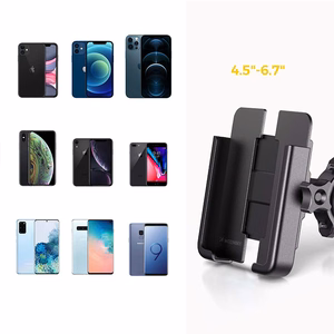 Wozinsky metal bicycle phone laikiklis, scooters juodas (WBHBK3)