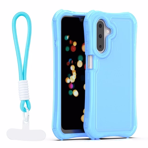 Safepop dėklas su dirželiu skirtas Samsung Galaxy A17 4G / A17 5G / A26 5G mėlynas