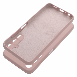 Silikoninis 2mm dėklas telefonui SAMSUNG A05S smėlio rožinis