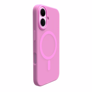 Puro Daylight Magnetinis Silikoninis dėklas telefonui iPhone 16 - Rožinė