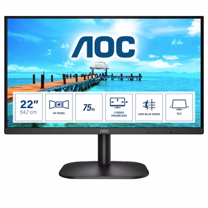 AOC B2 22B2H/EU LED ekranas 54.6 cm (21.5") 1920 x 1080 pikselių Full HD juodas