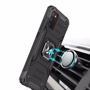 Wozinsky Ring Armor прочный гибридный чехол + магнитный держатель для Samsung Galaxy A03s синий