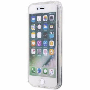 Karl Lagerfeld KLHCI8LNKHCH iPhone 7/8/SE 2020/2022 sidabrinis/sidabrinis kietas dėklas Blizgantis Karl Galva