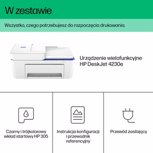 HP DeskJet 4230e belaidis spalvotas daugiafunkcinis spausdintuvas, Instant Ink; kopijuoklis, skaitytuvas