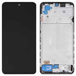 LCD ekranas Xiaomi Redmi Note 10/Redmi Note 10S/Poco M5s su jutikliniu ekranu su rėmeliu juodas OLED ORG
