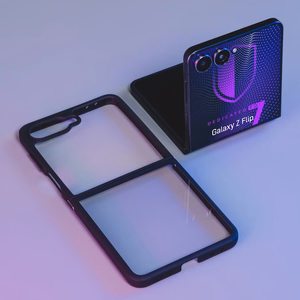 3mk Satin Armor Case+ for Samsung Galaxy Z Flip 7 - Transparent Black