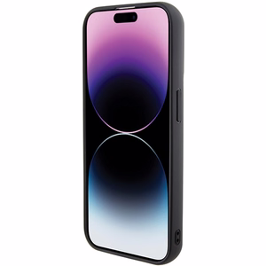 Karl Lagerfeld Gripstand Saffiano Karl&Choupette Pins dėklas telefonui iPhone 15 Pro Max - juodas