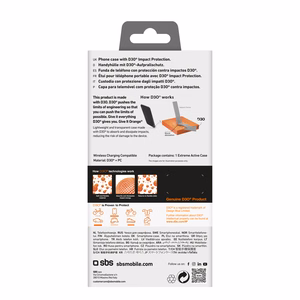 SBS Extreme Active D3O dėklas iPhone 16 - permatomas