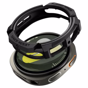 Spigen Rugged Armor Case for Samsung Galaxy Watch 8 40mm - Matte Black