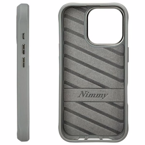 Nimmy Akiniai Kietas katinas dėklas telefonui iPhone 16 Pro Max - pilkas