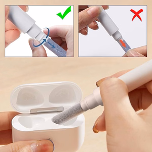 TECH-PROTECT CS02 valymo rinkinys 3in1 ausinėms baltas