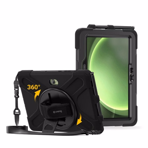 Tvirtas apsauginis dėklas Crong Defender Plus, skirtas Samsung Galaxy Tab Active5 Pro 10,1″, juodas