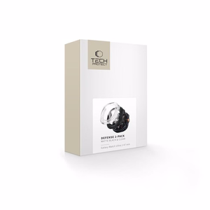 Tech-Protect Defense 2-Pack dėklas, skirtas Samsung Galaxy Watch Ultra 47mm – skaidrus ir matinis juodas
