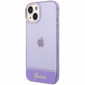 Guess GUHCP14MHGCOU iPhone 14 Plus 6.7 "violetinis/violetinis kietas dėklas Translucent